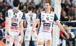 Jan Kozamernik of ITAS Trentino Volley is celebrating after scoring a point during the mat...