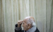 An elderly Iranian man is praying at a mosque in southern Tehran on the second day of the...