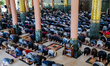 Indonesian Muslims are offering the first Friday prayers of the holy month of Ramadan at t...