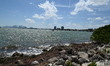 A view of Miami Beach is being seen from a public park in Miami, Florida, United States, o...