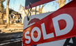 EDMONTON, CANADA - APRIL 17:A SOLD sign outside a downtown Edmonton home, on April 17, 20...