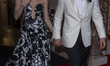 Allison Williams and Alexander Dreymon are departing the Pierre Hotel for the 2024 Met Gal...