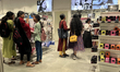 Women are shopping for clothing and beauty products at a Zudio store in Thiruvananthapuram...