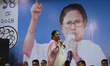 West Bengal state Chief Minister and TMC Chief Mamata Banerjee is addressing a public meet...
