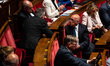Les Republicains MP and Quaestor of the National Assembly Eric Ciotti is speaking in Parli...