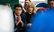 First Lady Brigitte Macron and PM Gabriel Attal are visiting a primary school south of Par...