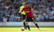 Bruno Fernandes #8 of Manchester United is in action during the FA Cup Final between Manch...