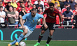 Mateo Kovacic is taking on Bruno Fernandes during The Emirates FA Cup Final soccer match b...