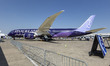 Riyadh Air Boeing 787 Dreamliner aircraft displayed during Paris Air Show 2023 on the tarm...