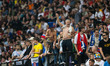 Fans of Slovakia are celebrating  during the UEFA EURO 2024 group stage match between Slov...