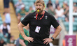 Mike Forshaw is warming up as the Defence Coach during the Qatar Airways Cup match between...