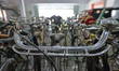 Bicycle caretakers are inspecting and cleaning old bicycles at the Merpati gallery museum...