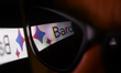 Bard logo displayed on a phone screen and reflected on sunglasses is seen in this illustra...