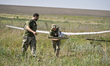 In Donetsk region, Ukraine, on June 13, 2024, aerial reconnaissance men of the 148th separ...