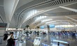 Passengers are waiting for a flight at the T2 terminal of Yantai Penglai International Air...