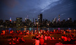 Spectators gathered at Gantry Plaza State Park to watch the Macy's fireworks display durin...