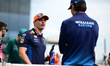 Max Verstappen of Red Bull Racing Honda is walking during the drivers' parade of the Hunga...