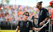 George Russell of Mercedes-AMG Petronas is walking during the drivers' parade of the Hunga...