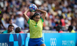 Antonia of the Brazil team is playing during the Women's Soccer - Group C match between Br...