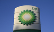 British oil and gasoline company BP (British Petroleum) signage is being pictured in Warsa...