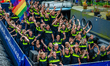 The Canal Pride Parade is being organized in the canals of Amsterdam, Netherlands, on Augu...