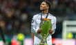 Real Madrid CF player Jude Bellingham is celebrating the victory of the Supercup final bet...