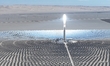 A general view of the first voyage of the High-tech Dunhuang 100 MW molten salt tower sola...