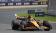 Oscar Piastri of Australia drives the (81) McLaren F1 Team MCL38 Mercedes during the free...