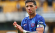 Enzo Fernandez of Chelsea applauds the fans after the Premier League match between Wolverh...
