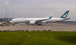 Cathay Pacific Airbus A350-1000 passenger aircraft spotted parked at Amsterdam Schiphol Ai...
