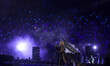 French singer Santa performs during the Paris 2024 Paralympic Games Closing Ceremony on da...