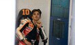 Luca Marini participates in the MotoGP Test at Misano World Circuit Marco Simoncelli in Mi...
