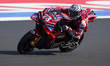 Enea Bastianini of Italy and the Ducati Lenovo Team rides on track during the sprint race...