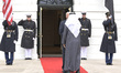 US President Joe Biden greets His Highness President Sheikh Mohamed bin Zayed Al Nahyan of...