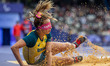 Lorena Silva Spoladore of Team Brazil competes in the Women's Long Jump - T11 Final on day...