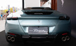 A Ferrari Roma is displayed in the main exhibition hall at WDCC2024 in Shanghai, China, on...