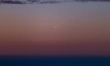 Comet C/2023 A3 (Tsuchinshan-ATLAS) appears in the sky over Molfetta, Italy, on September...