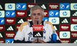 Carlo Ancelotti, head coach of Real Madrid CF, speaks during a Real Madrid training sessio...