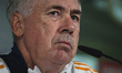 Carlo Ancelotti, head coach of Real Madrid CF, speaks during a Real Madrid training sessio...