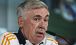 Carlo Ancelotti, head coach of Real Madrid CF, speaks during a Real Madrid training sessio...
