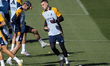 Andriy Lunin of Real Madrid CF trains during the Real Madrid training session and press co...