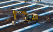 Workers work at the construction site of the third phase of the Canal New Port operation z...