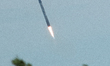 SpaceX Falcon 9 booster stage returns in a controlled landing at Cape Canaveral Space Forc...