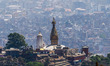 View of the Swayambhunath Stupa, a UNESCO world heritage site of Nepal in Kathmamndu, Apri...