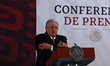 Mexico's President, Andres Manuel Lopez Obrador, speaks during his last briefing conferenc...