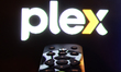 Plex app displayed on a tv screen and a remote control are seen in this illustration photo...