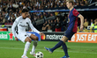 Frenkie de Jong and Zachary Athekame play during the match between FC Barcelona and BSC Yo...