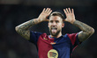Inigo Martinez of FC Barcelona celebrates after scoring a goal during the UEFA Champions L...