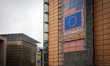 General view of the European Commission building in Brussels, Belgium, on September 30, 20...