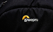 Lowepro logo is seen on a backpack in this illustration photo in Krakow, Poland on October...